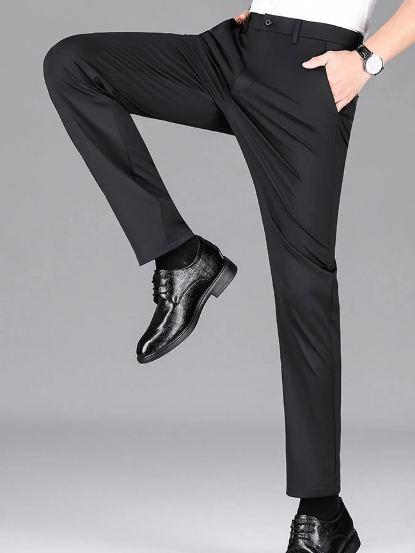 Mens Lightweight Breathable Pants with Moisture-Wicking Material