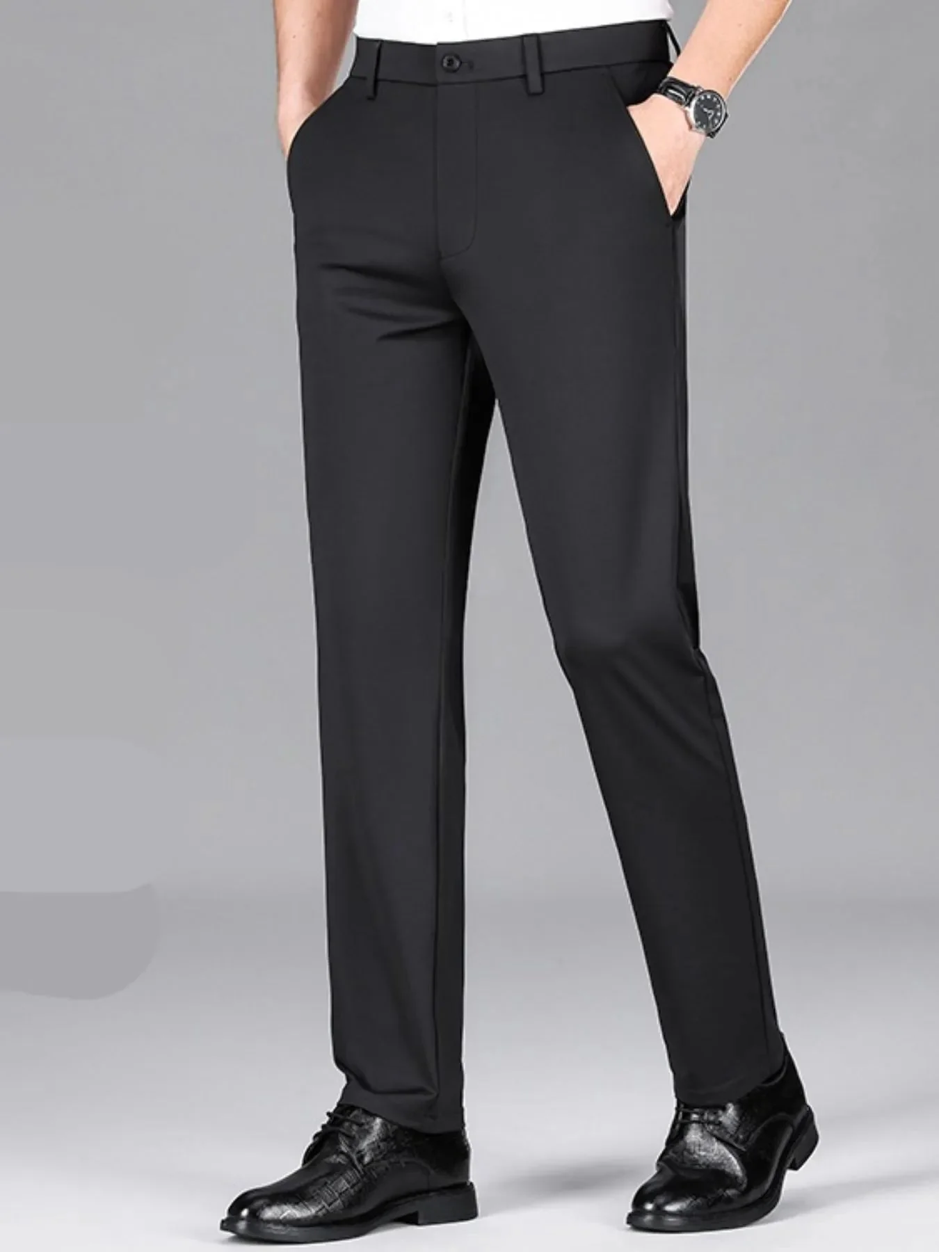 Mens Lightweight Breathable Pants with Moisture-Wicking Material