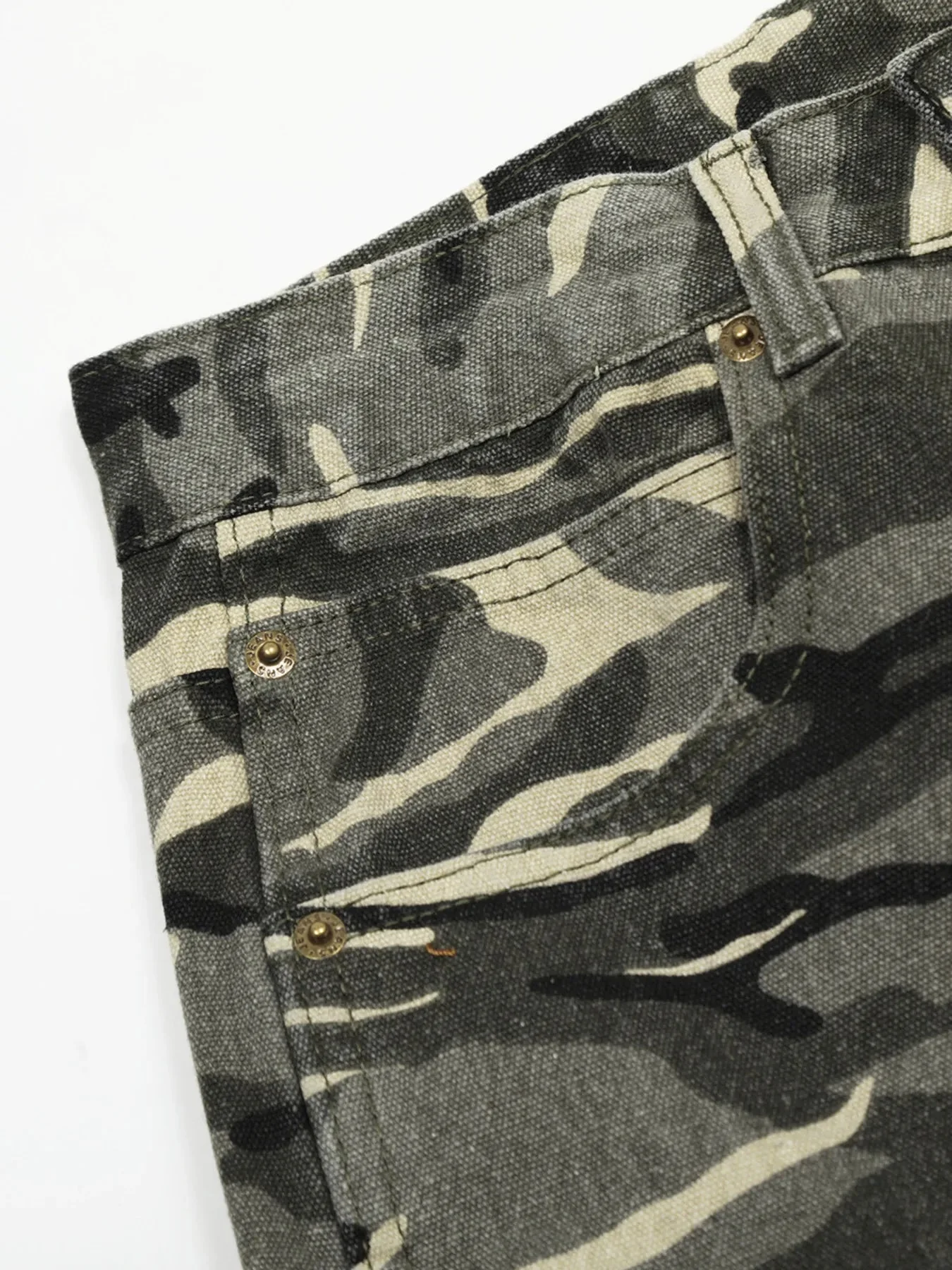 Camouflage Drawstring Cargo Pants for Men