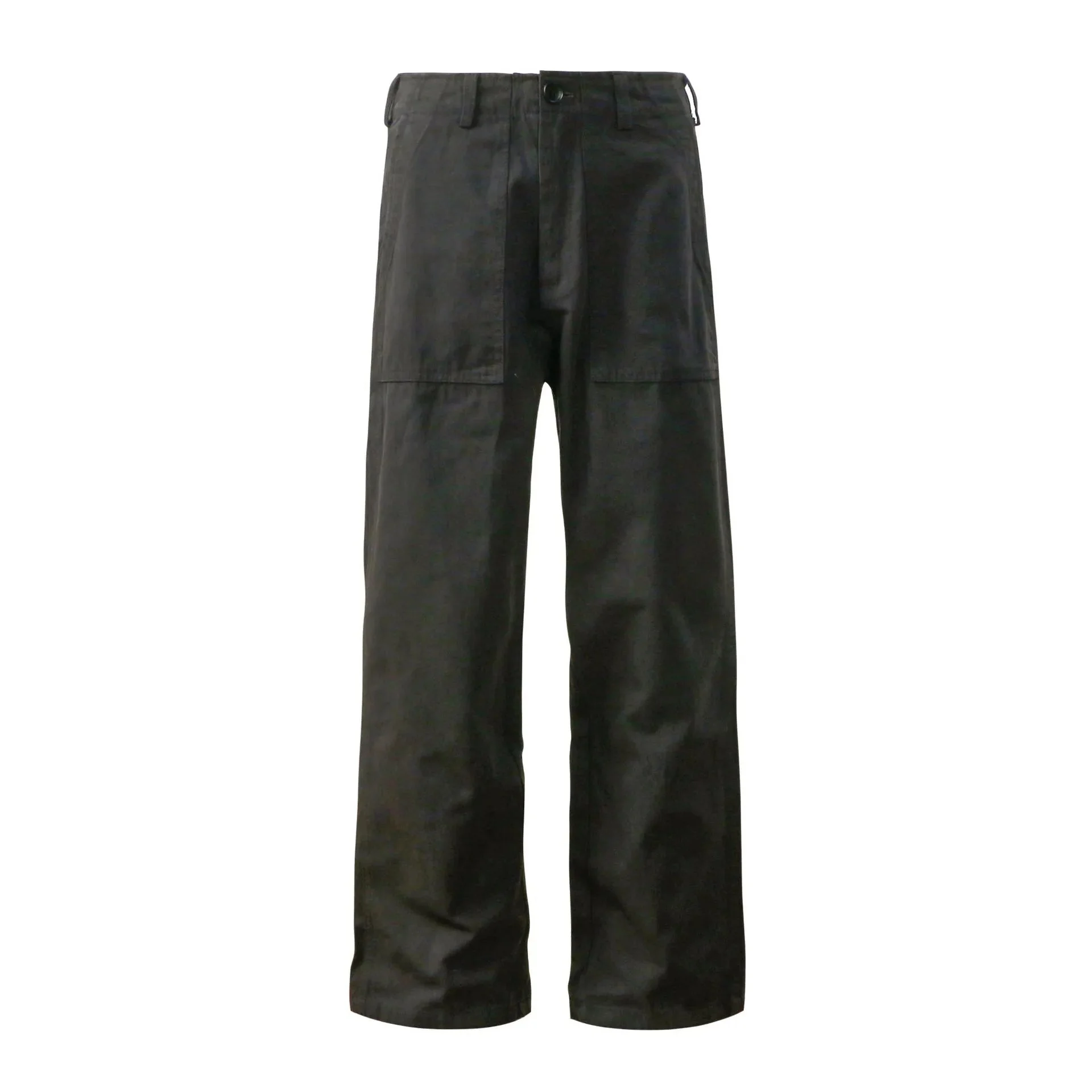 Casual Green Cotton Blend Mens Pants