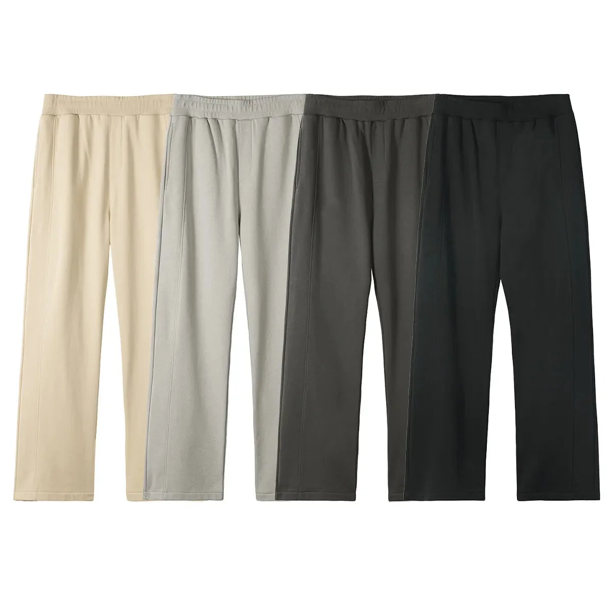 Mens Comfort Fit Pocketed Cotton/Polyester Pants