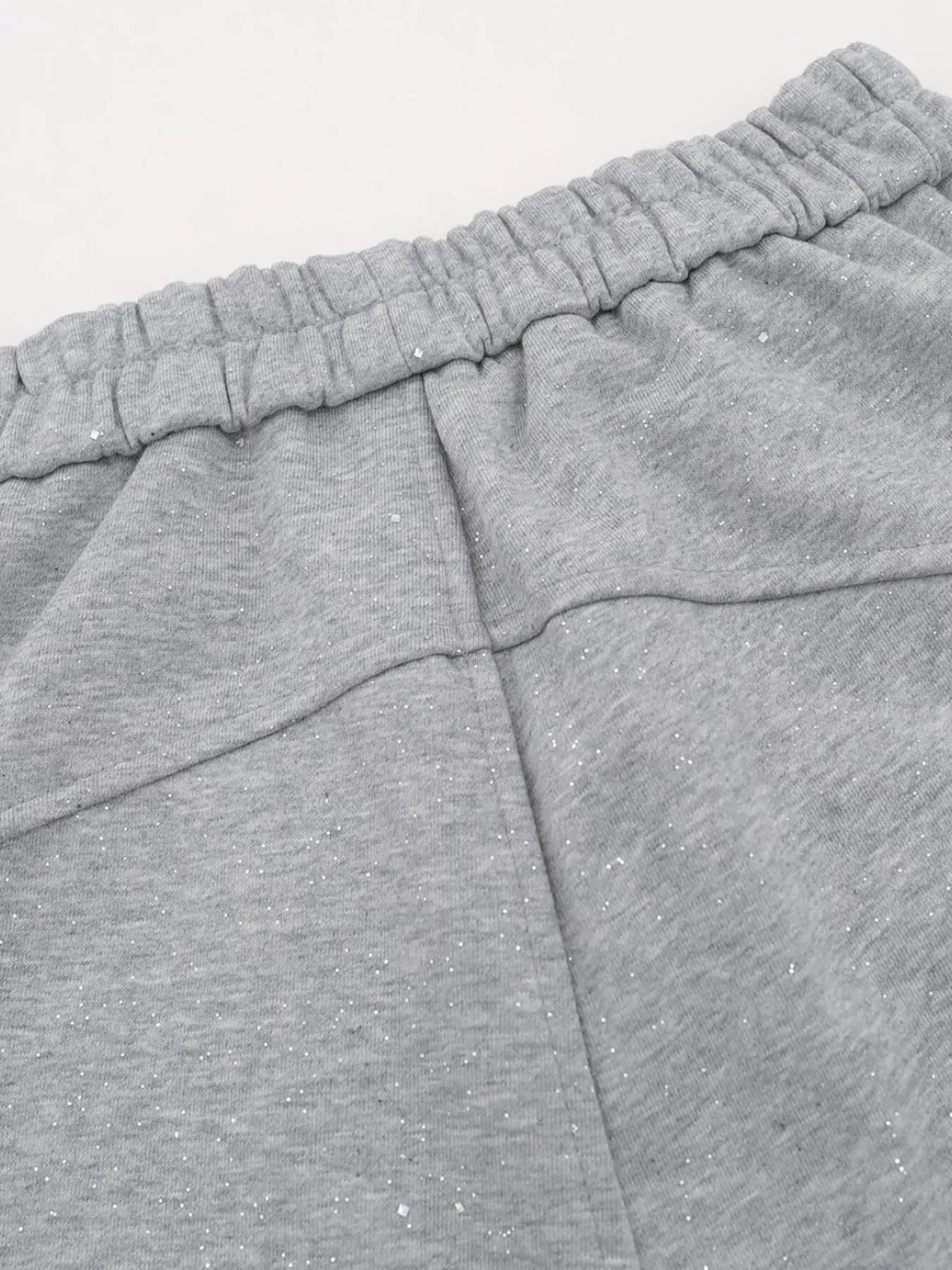 Mens Gray Wide Leg Pants with Pockets, Comfort Fit