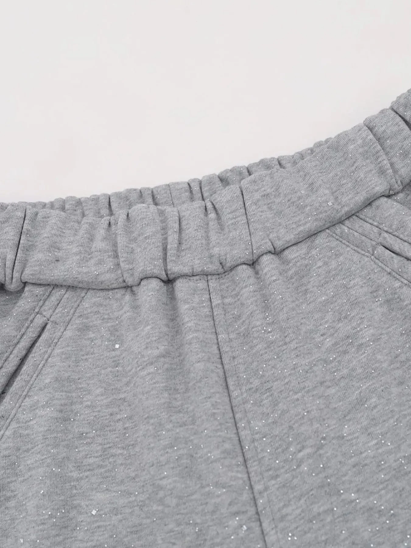 Mens Gray Wide Leg Pants with Pockets, Comfort Fit