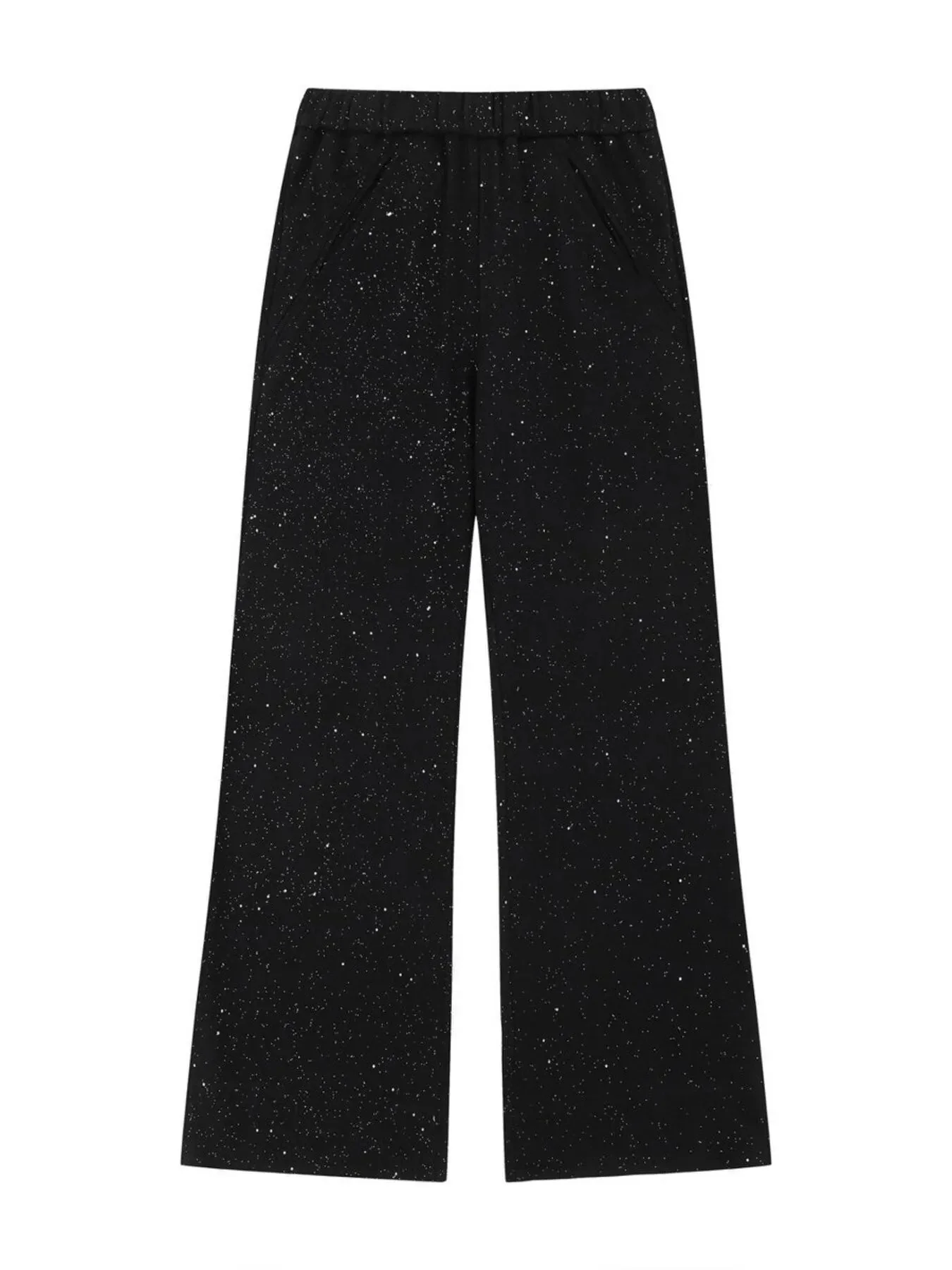 Mens Gray Wide Leg Pants with Pockets, Comfort Fit