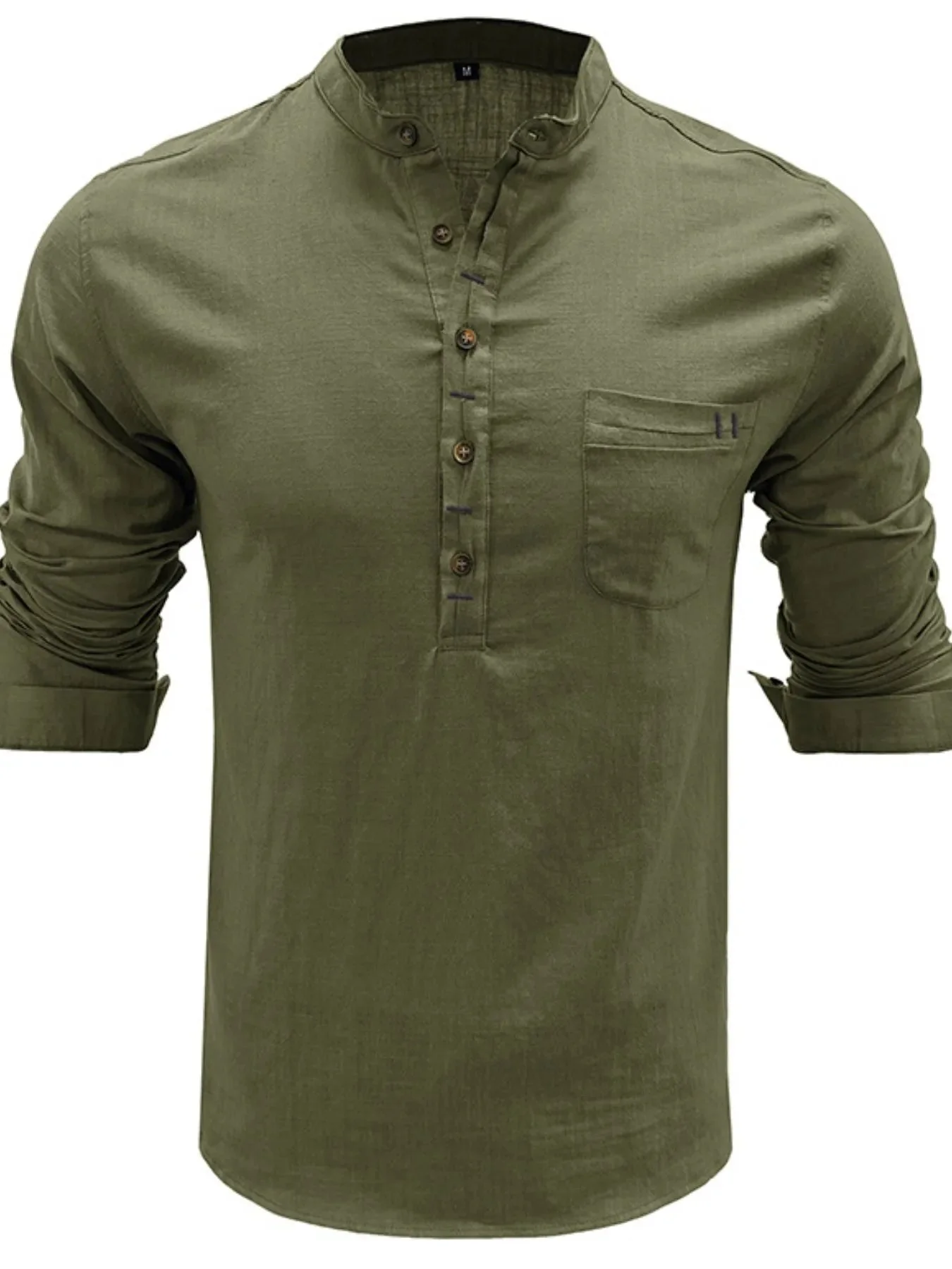 Mens Buttoned Polo Shirt in Basic Style