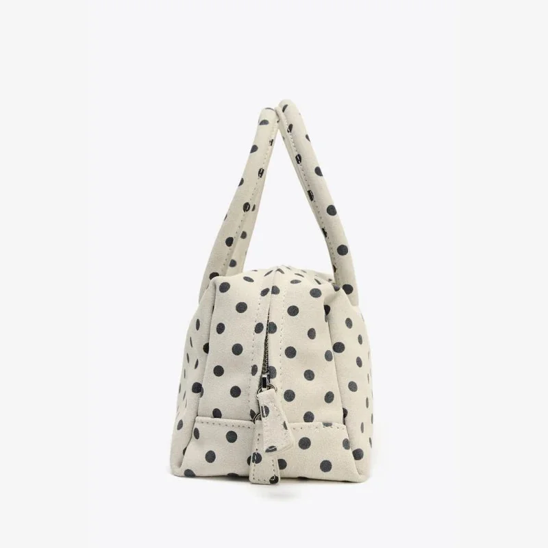 Vintage Polka Dot Shoulder Bag Black & White