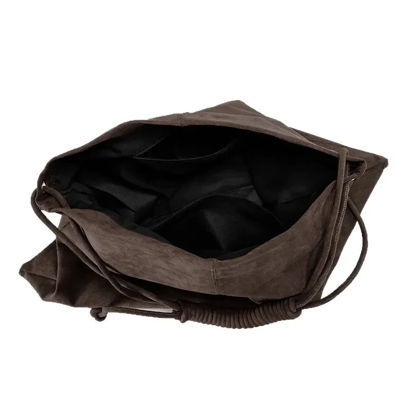 Suede Shoulder Bag - Elegant & Versatile