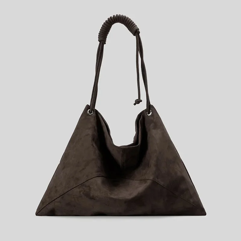 Suede Shoulder Bag - Elegant & Versatile