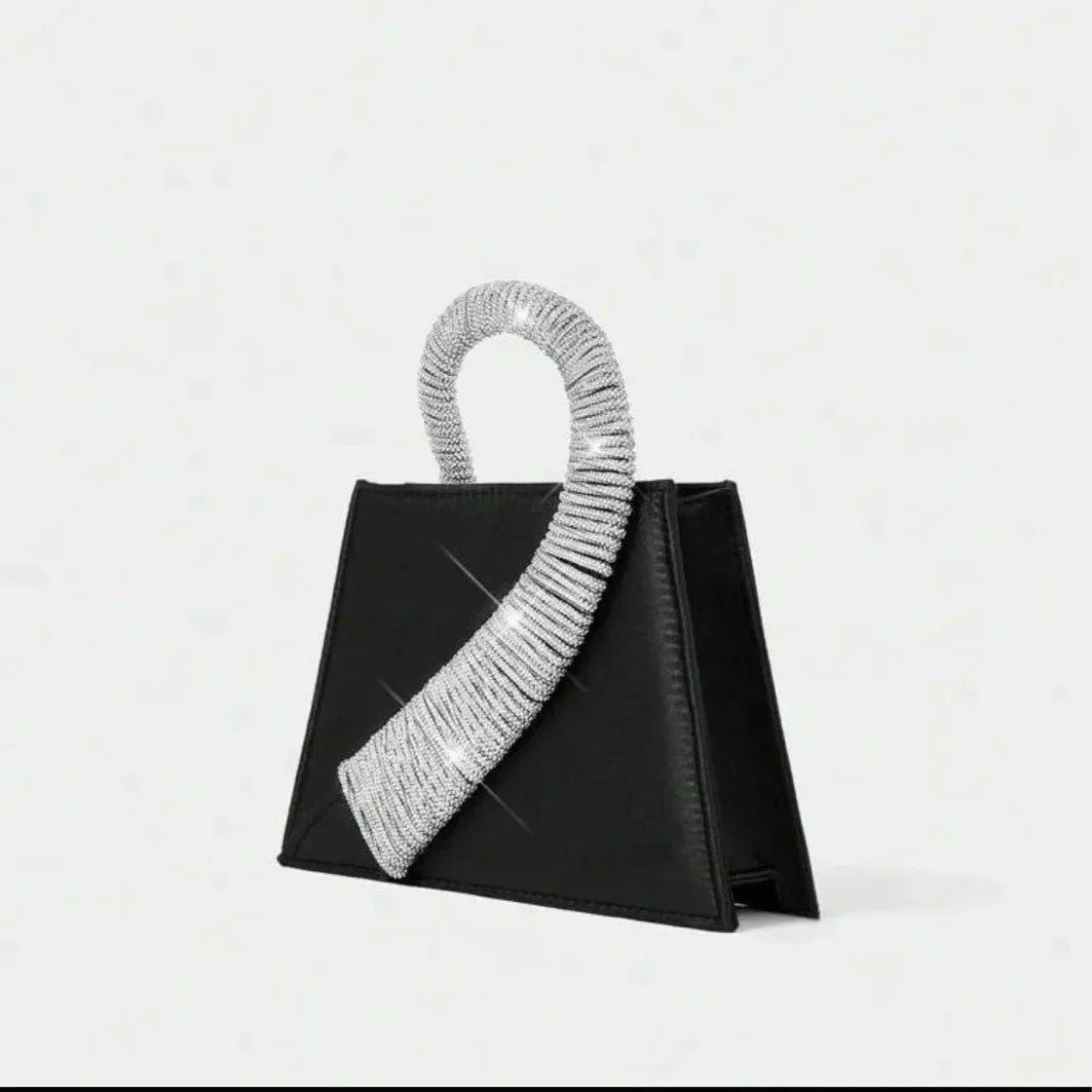 Sparkling Rhinestone Evening Handbag - Elegant Style