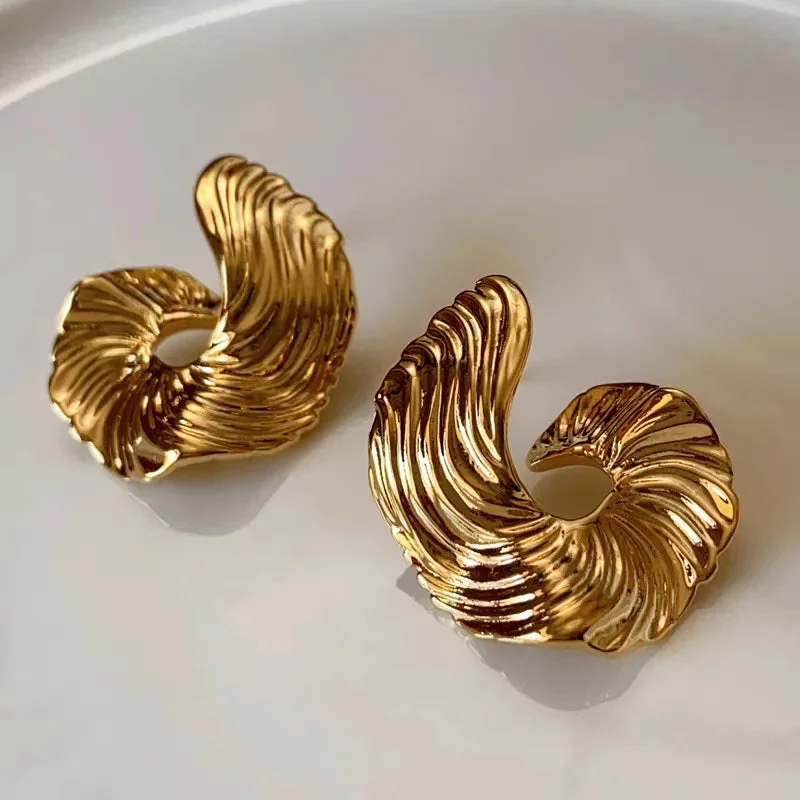 Spiral Stud Earrings - Modern & Elegant Jewelry for All Occasions