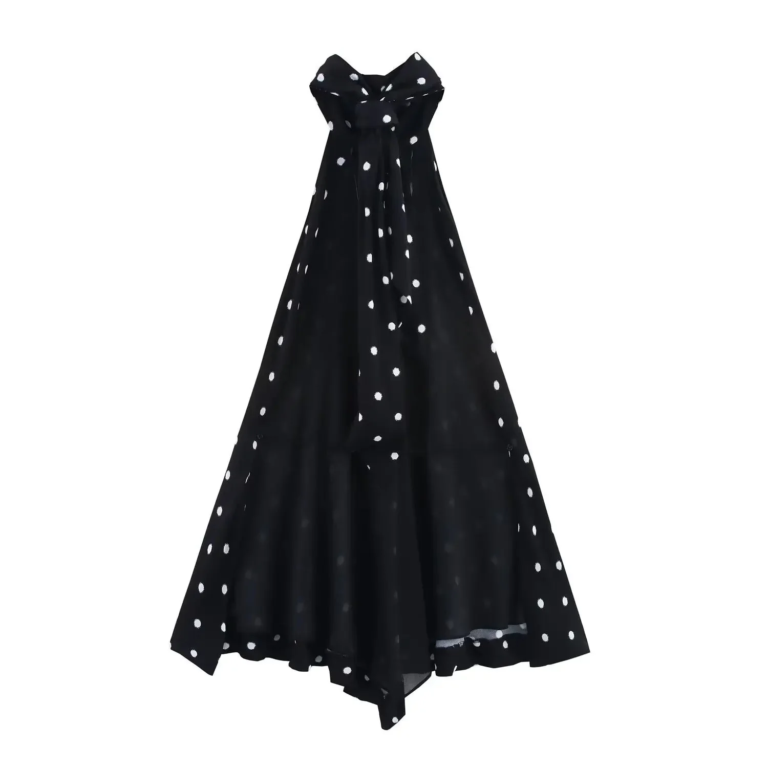 Black Backless Halter Crop Top