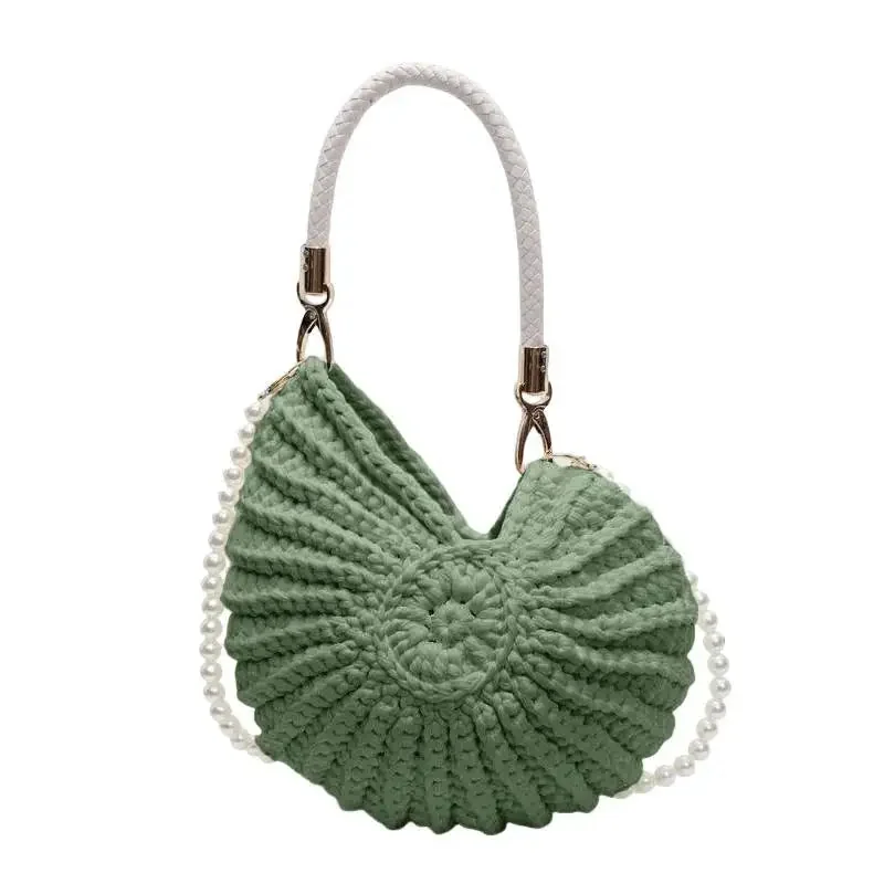 Shell Knitted Bohemian Beach Bag for Women