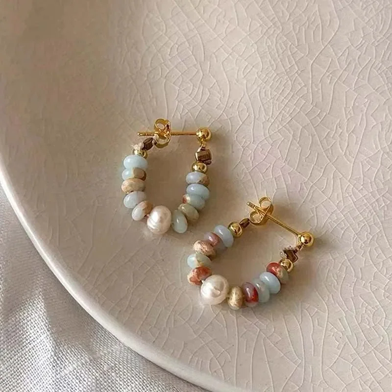 Elegant Pearl Pendant Earrings - Lightweight & Versatile