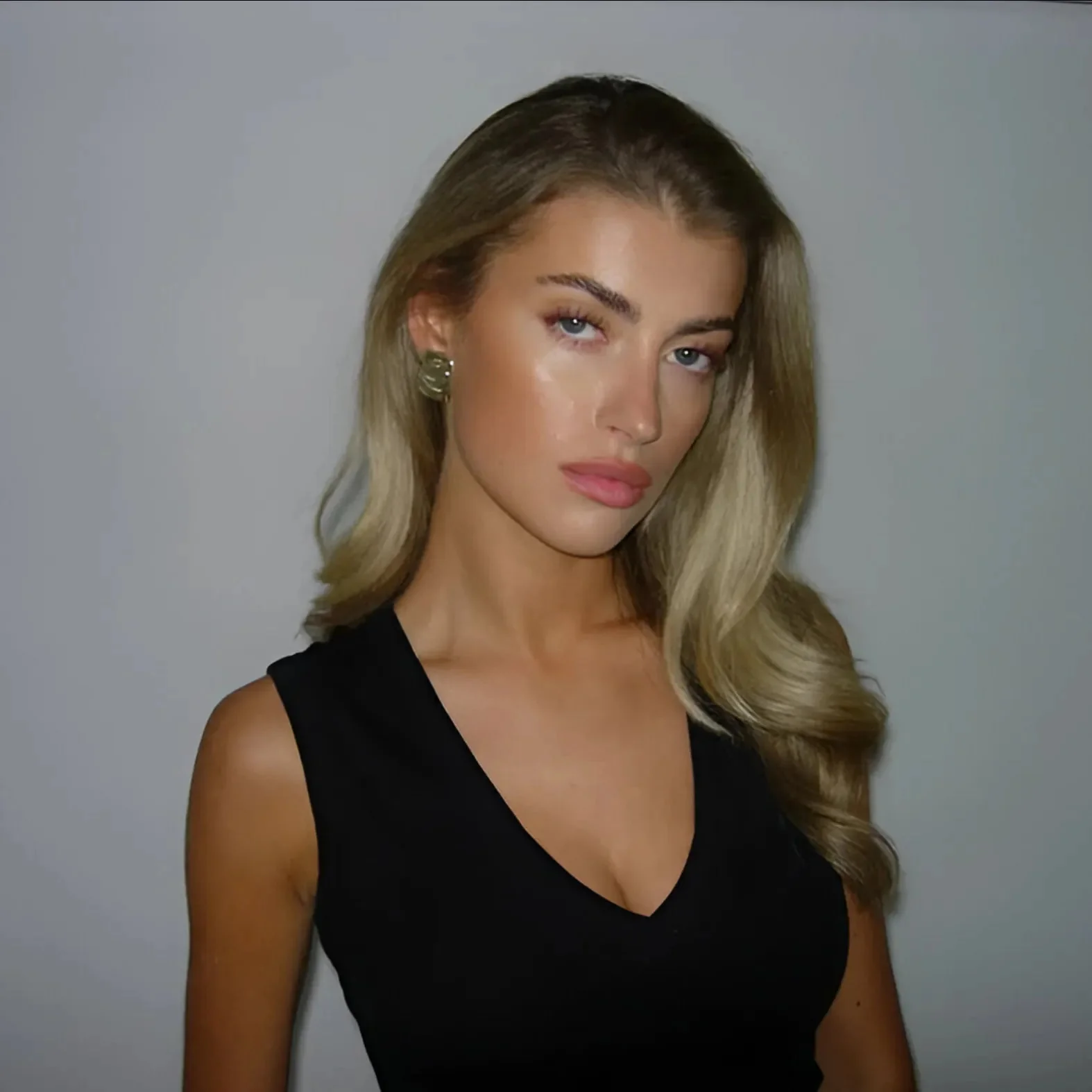 Satin Statement Earrings Gold Silver Pair Artistic Design