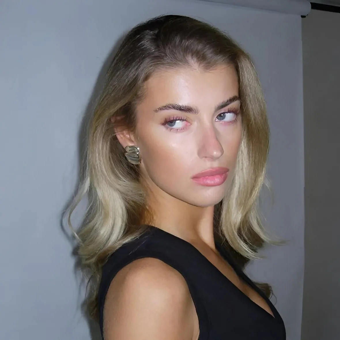 Satin Statement Earrings Gold Silver Pair Artistic Design