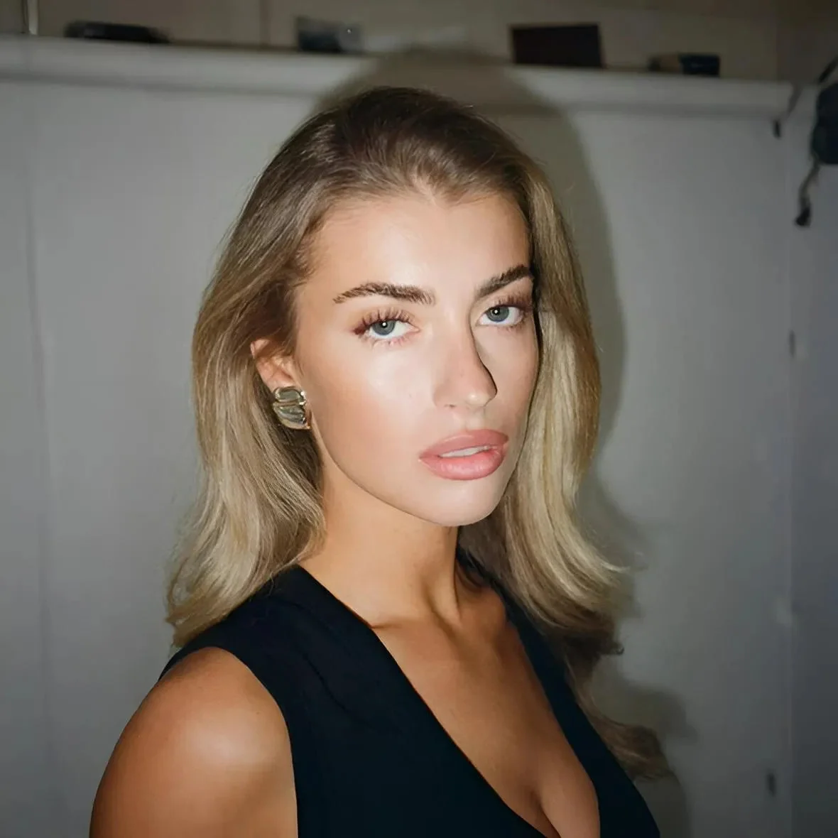 Satin Statement Earrings Gold Silver Pair Artistic Design