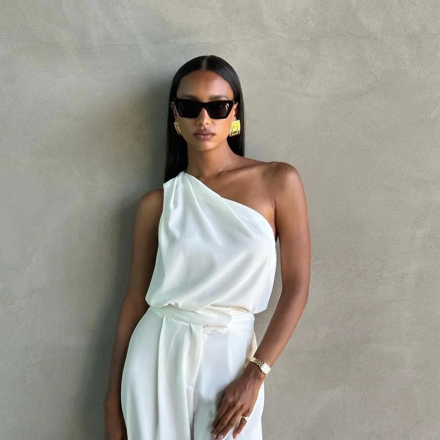 Chic Geometric Earrings in Gold or Silver Plating