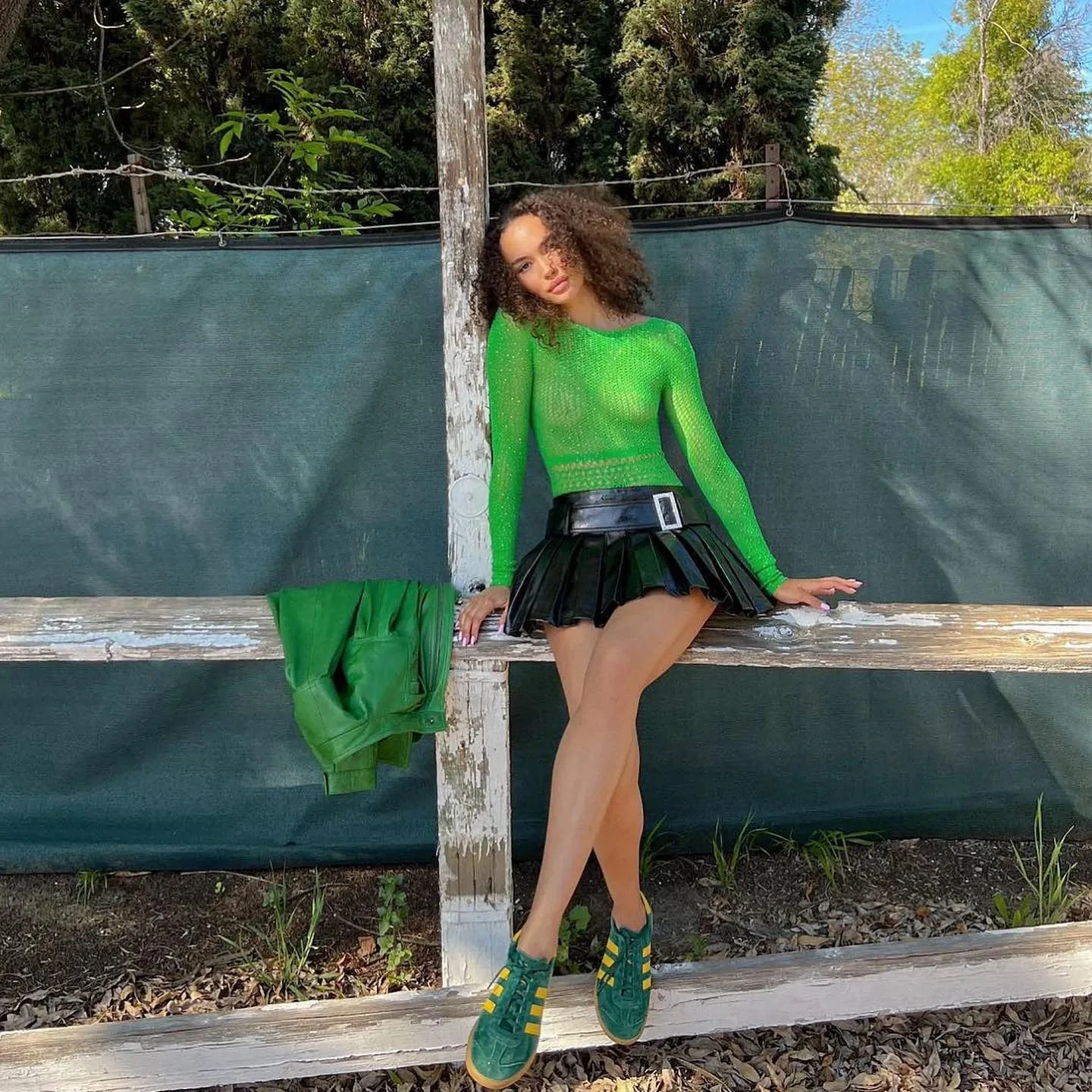 Backless Rhinestone Embellished Bodysuit for Girls