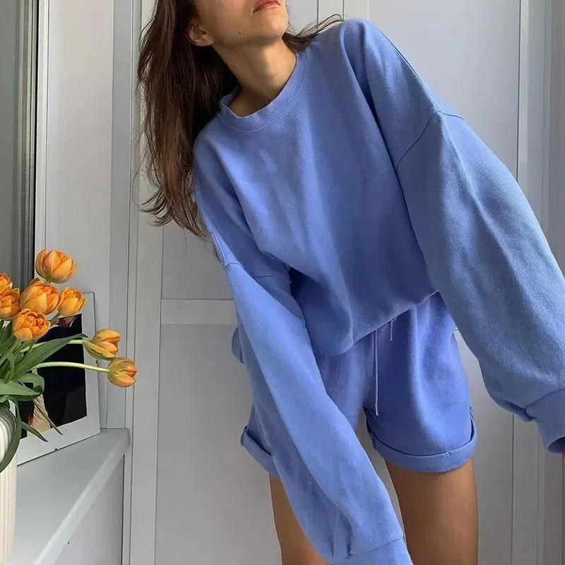 Versatile Oversized Two-Piece Set in Soft Fabric