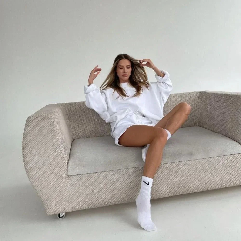 Versatile Oversized Two-Piece Set in Soft Fabric