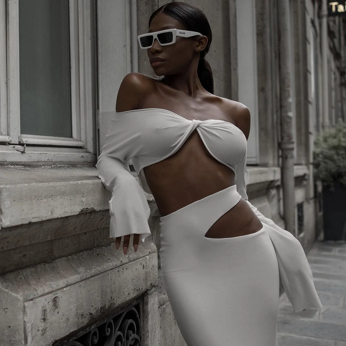 Elegant Glow Cut Out Matching Set