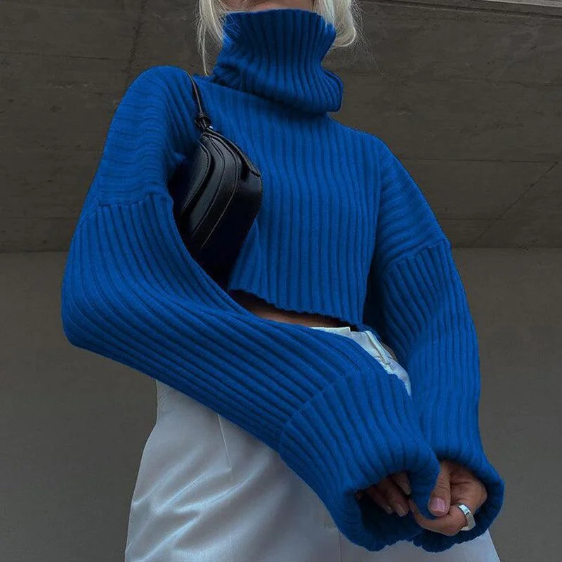 Cozy Knit Loose Sweater in Blue, White, Green - Sizes S to XXL