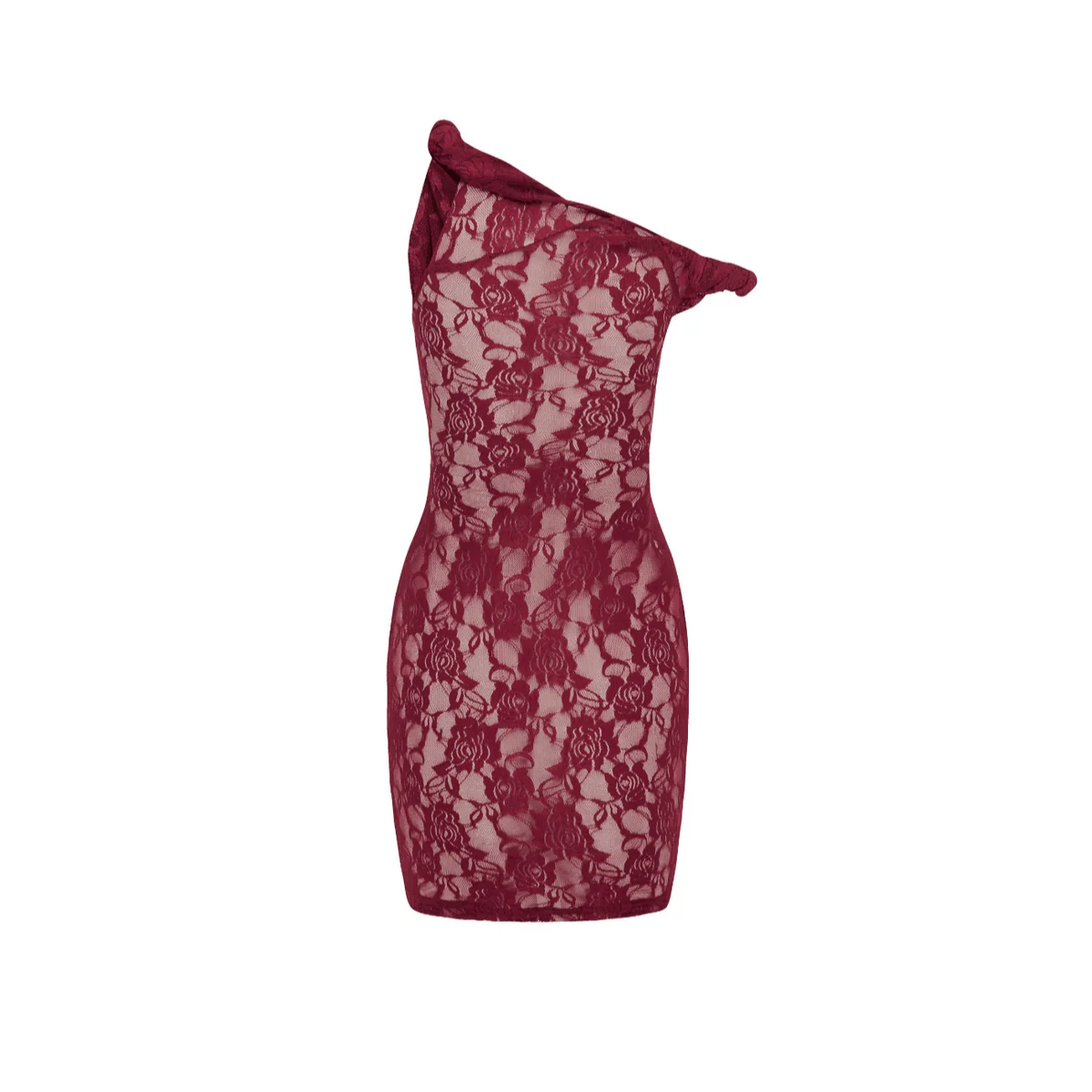 Elegant Off-Shoulder Lace Mini Dress