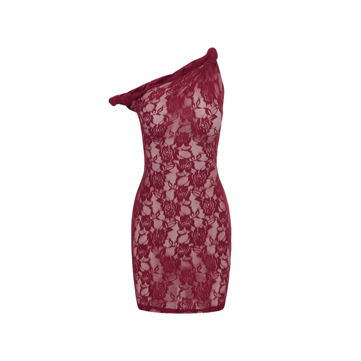 Elegant Off-Shoulder Lace Mini Dress