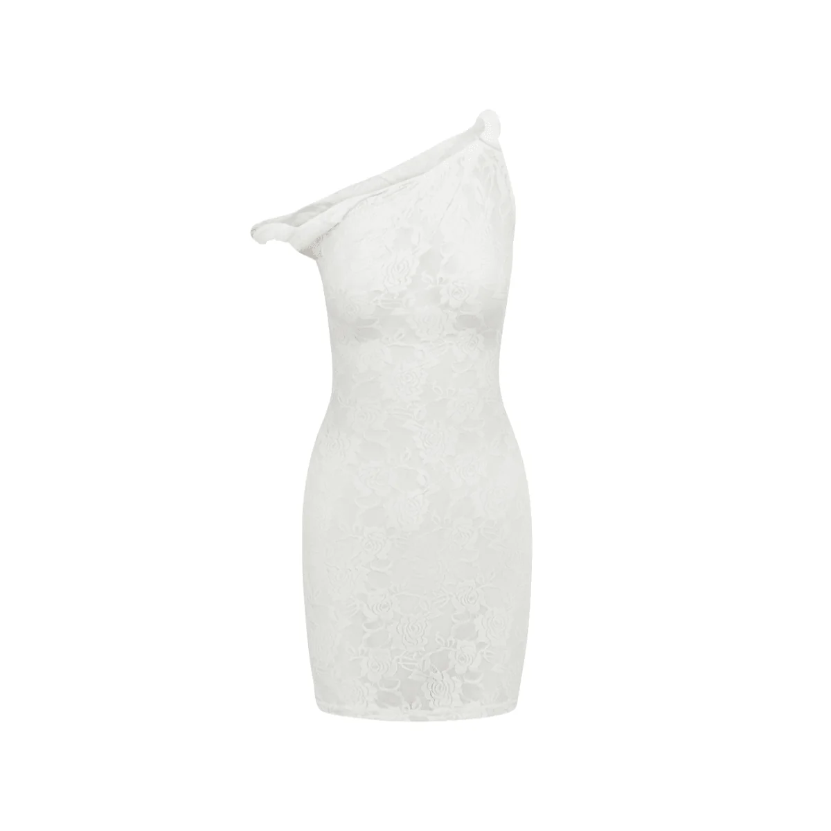 Elegant Off-Shoulder Lace Mini Dress