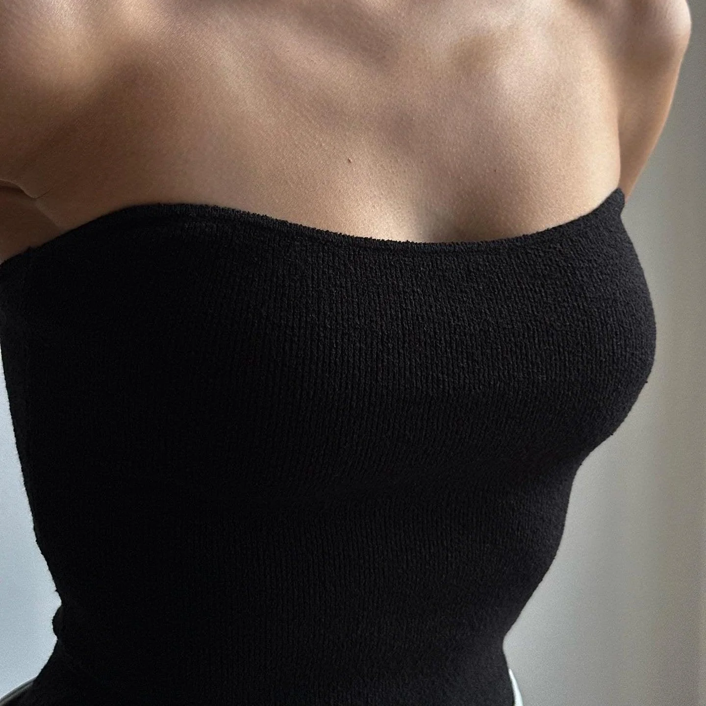 Knitted Crop Top for Summer Style - White, Black, Beige