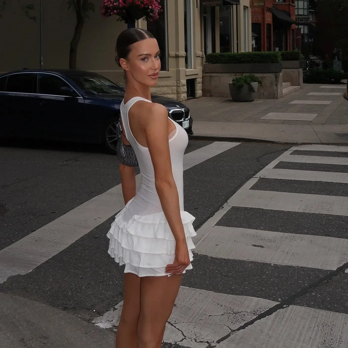 Charming Frill Tank Mini Dress