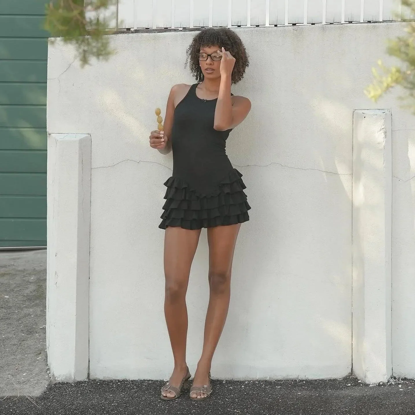 Charming Frill Tank Mini Dress