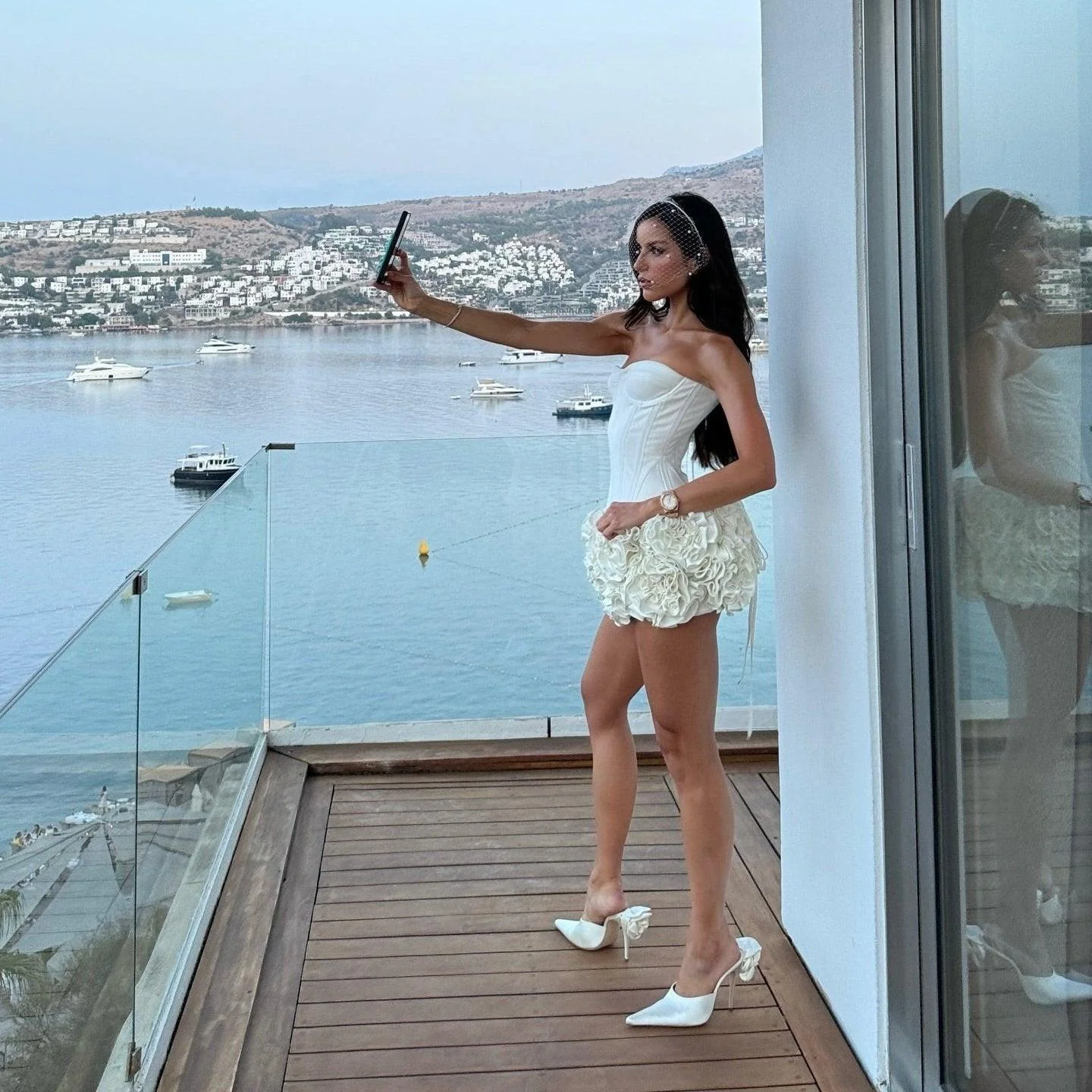 Sultry Off-Shoulder Corset Mini Dress