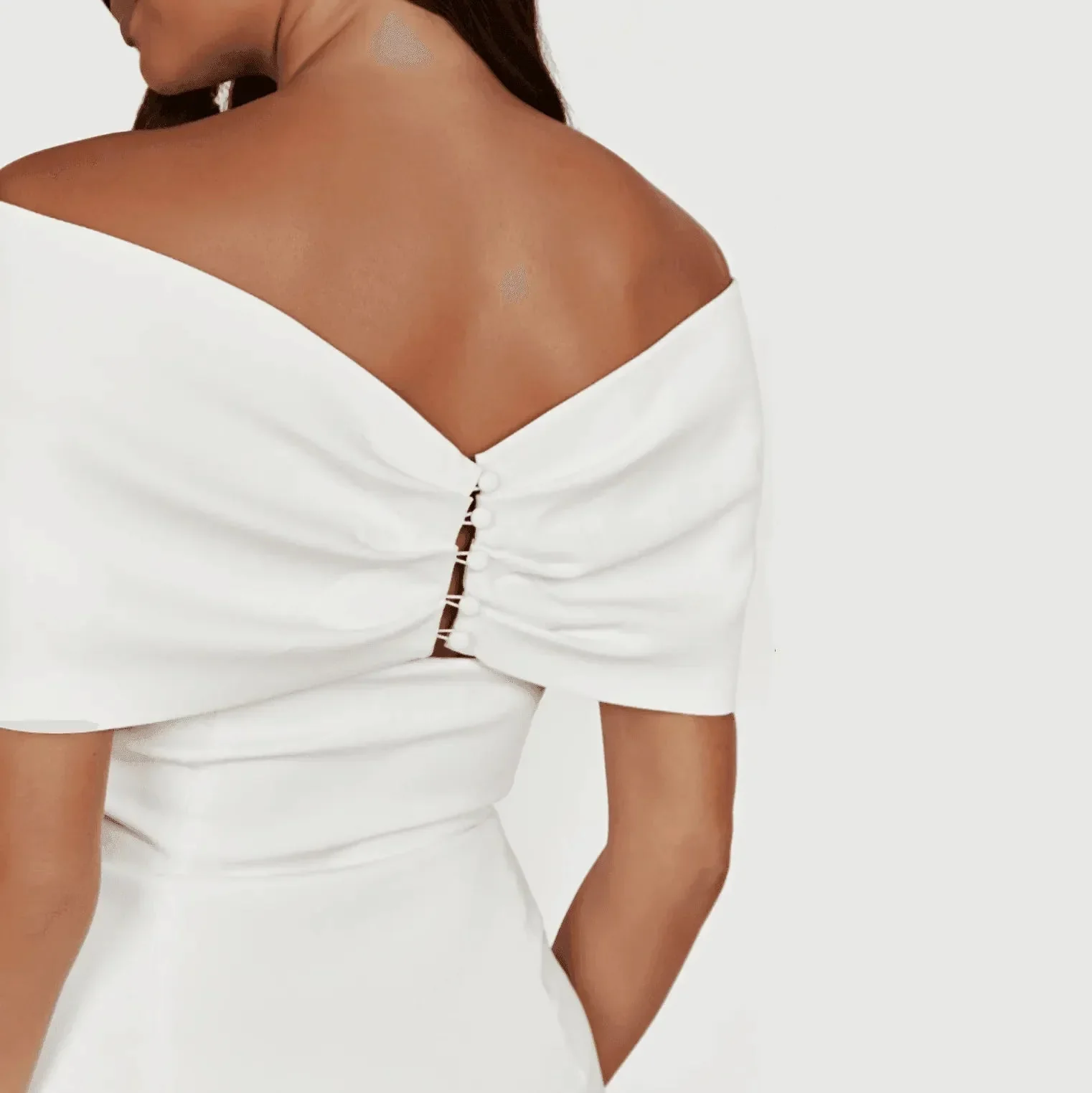 Chic Bow Detail Off Shoulder Mini Dress
