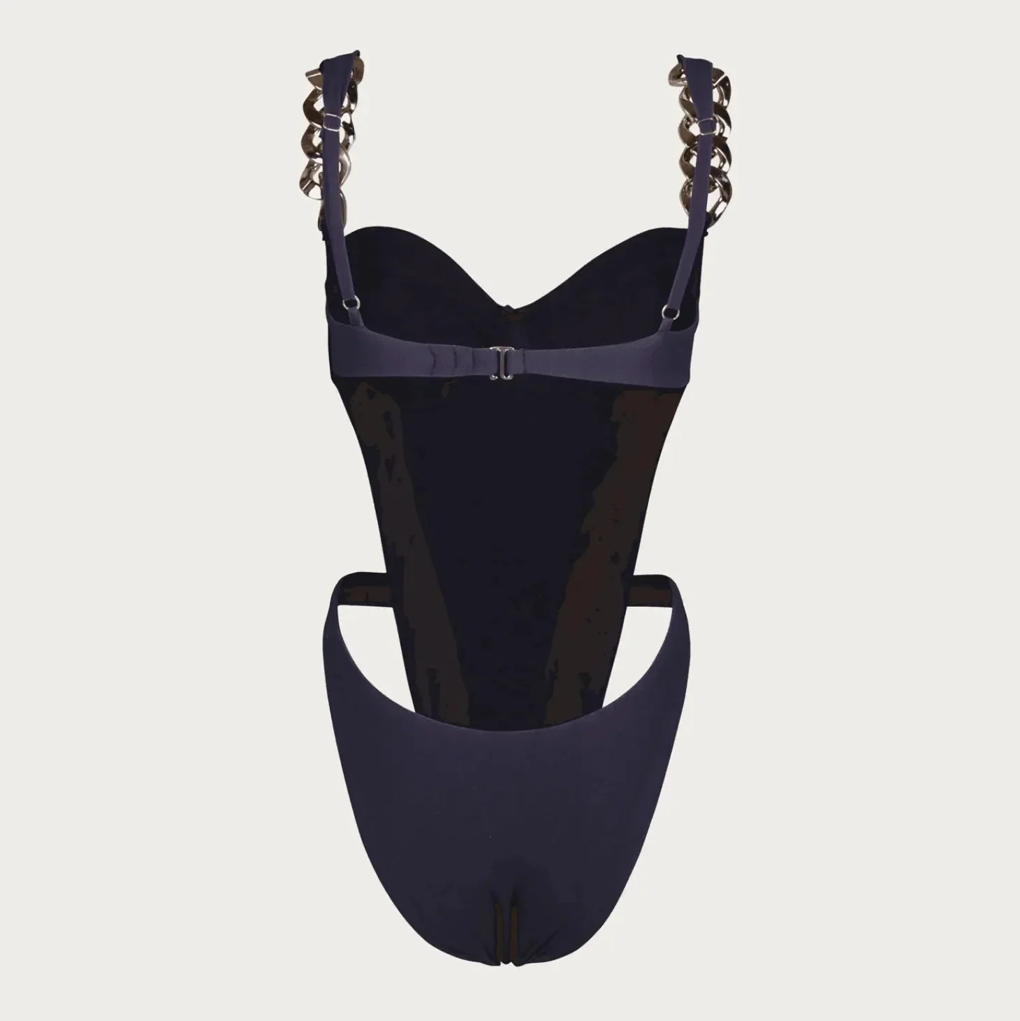 Chain One Piece Swimsuit with Elegant Cutouts
