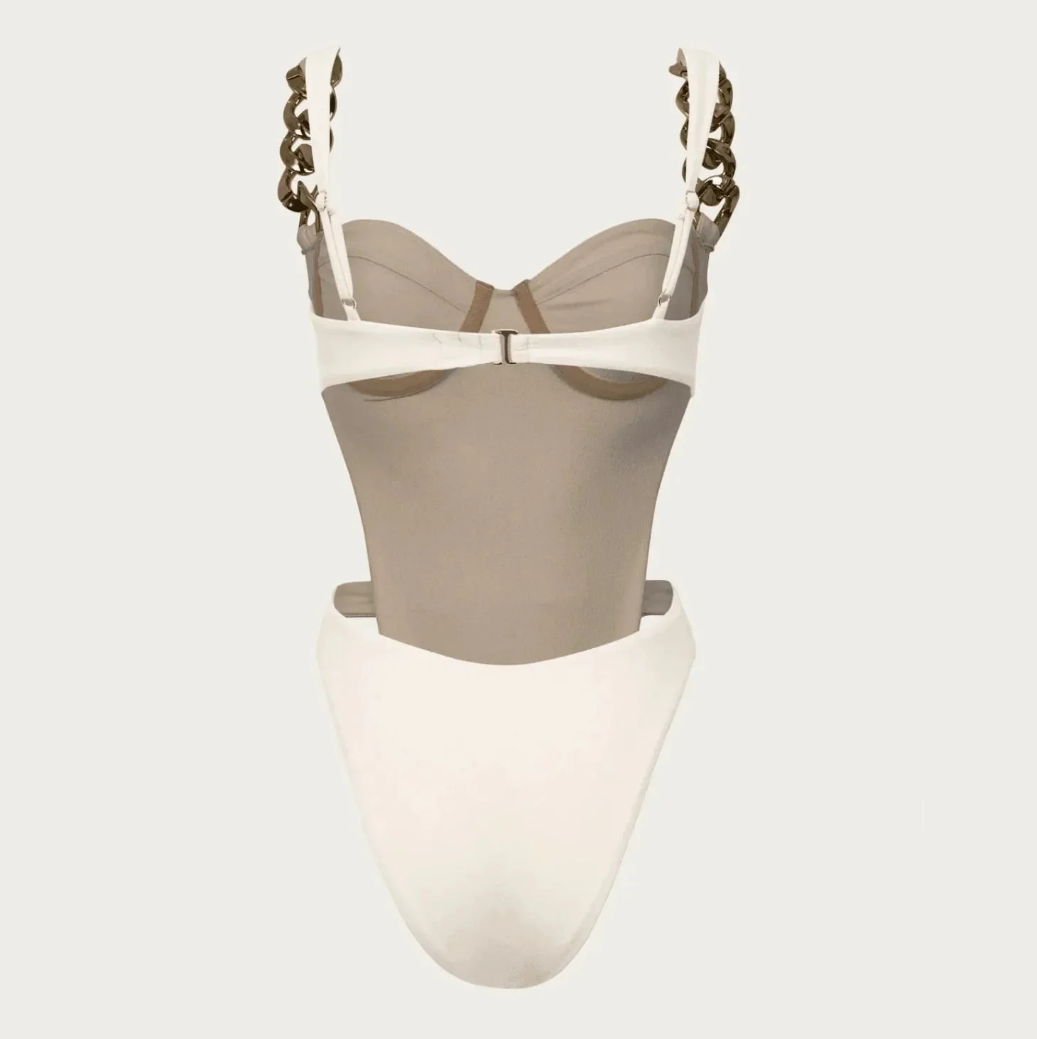 Chain One Piece Swimsuit with Elegant Cutouts