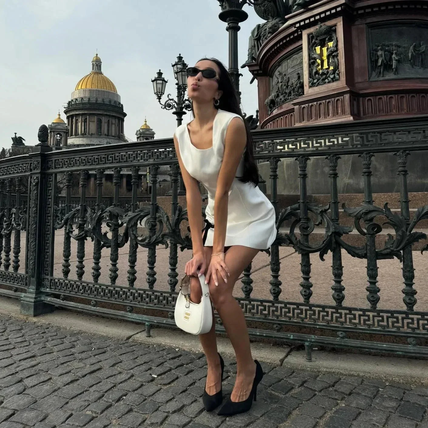 Elegant Ivory Satin Mini Dress - Flattering Silhouette