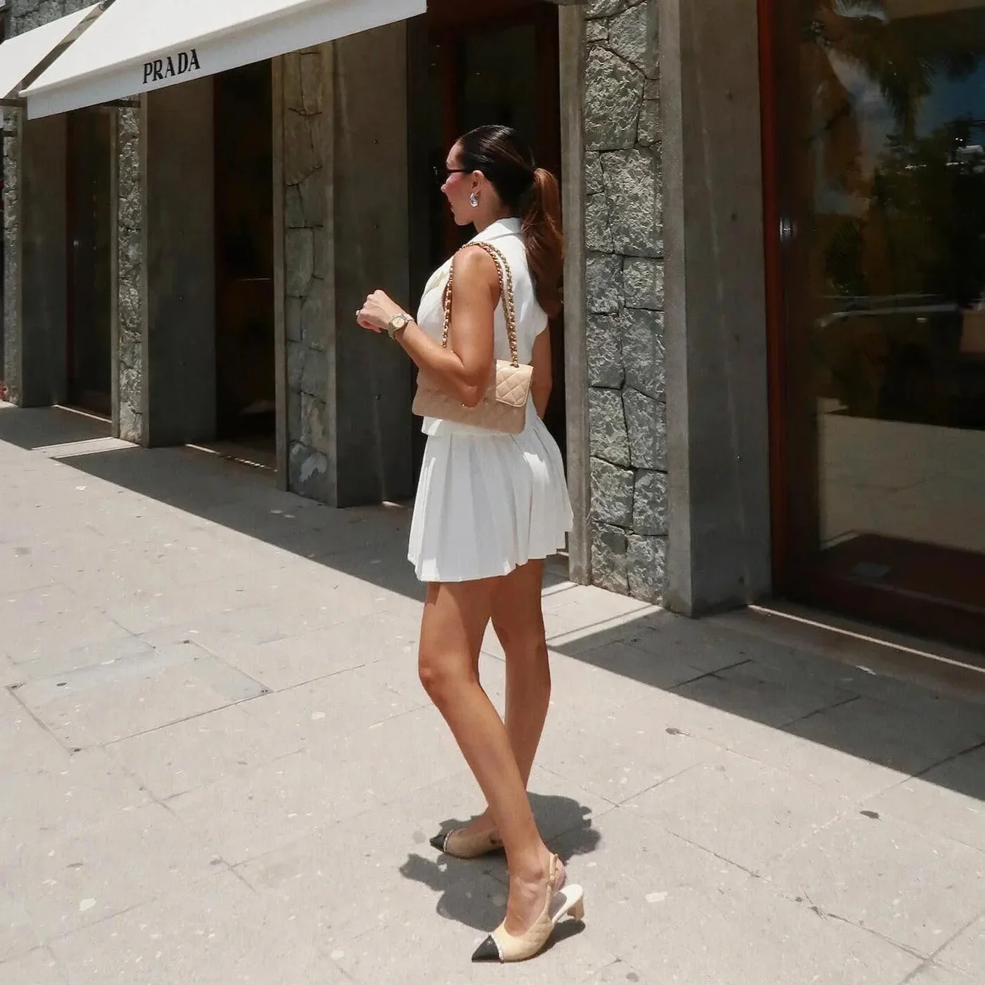 Chic White Two-Piece Set for Women