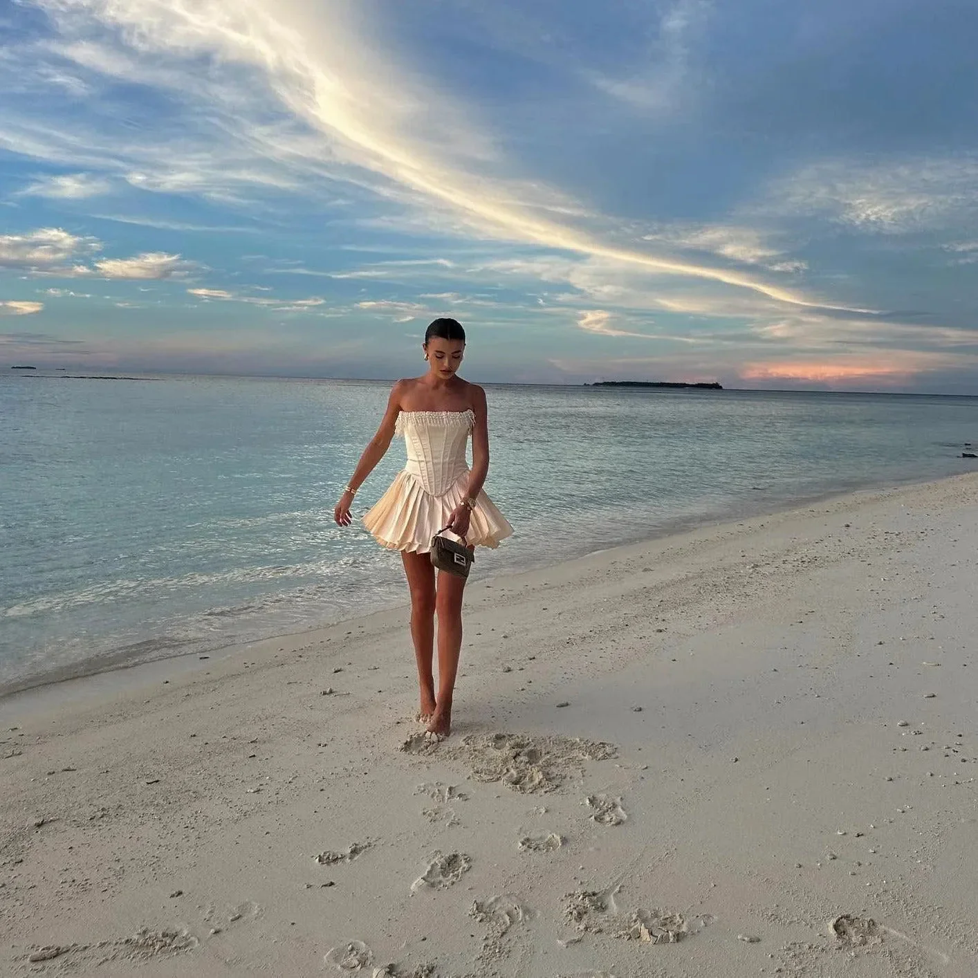 Vintage Satin Crop Top with Pleats - Elegant & Luxurious