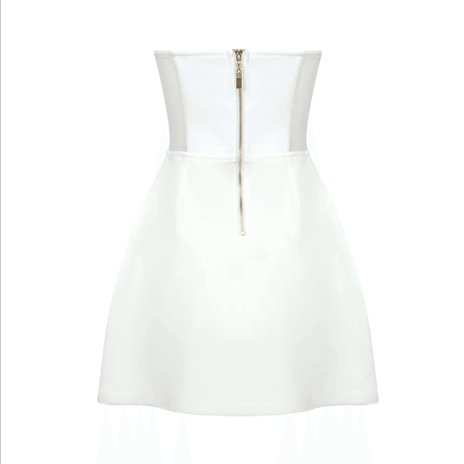 Diamond Embellished Bustier Mini Dress - Chic & Elegant Style