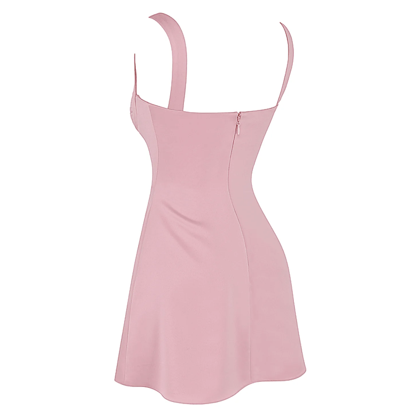 Pink Satin Mini Dress for Babies and Toddlers