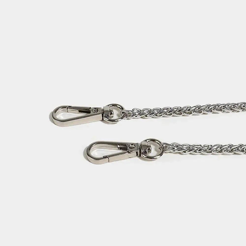 Rhinestone Sparkle Bucket Bag - Elegant Silver or Black Design