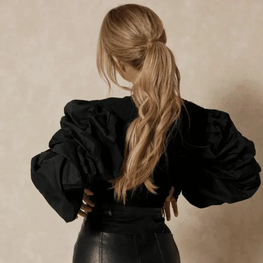 Ribbed Puff Sleeve Top for Women - Stylish & Comfortable