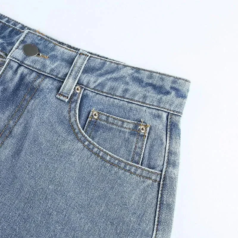 Denim High Waist Mini Skirt - Stylish & Versatile