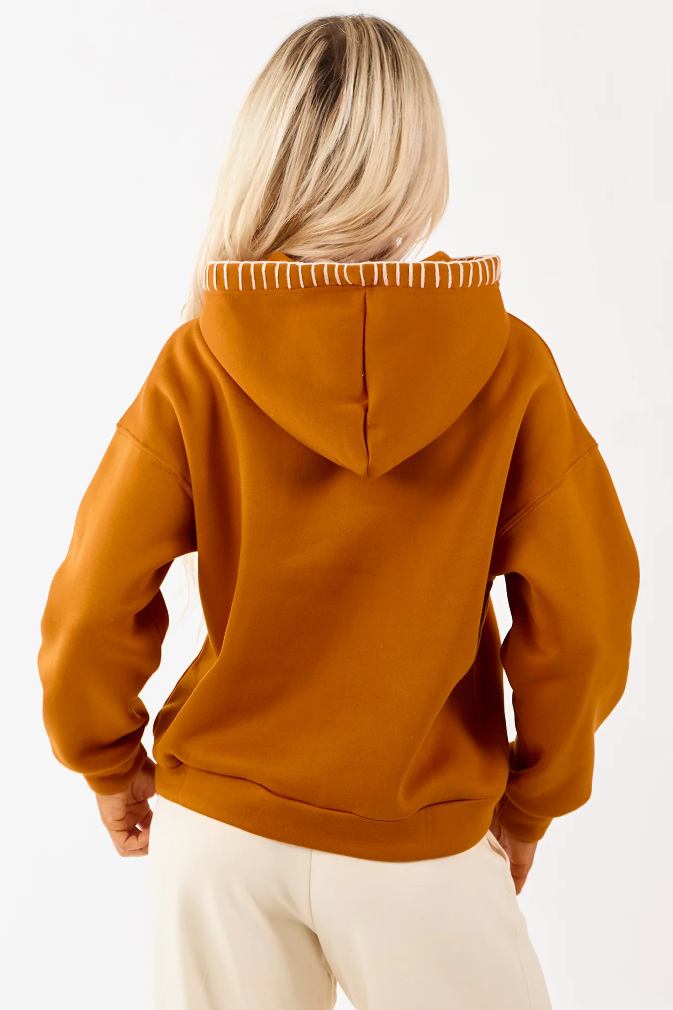 Tawny Pumpkin Graphic Hoodie for Autumn Outfits S-XL