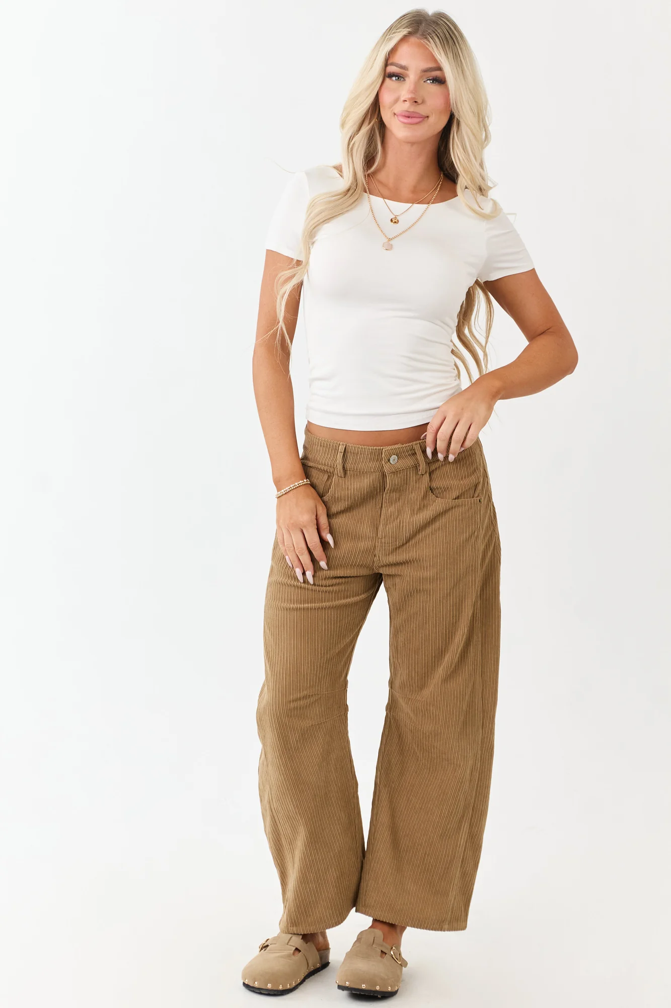 Double Layer White Short Sleeve Knit Top