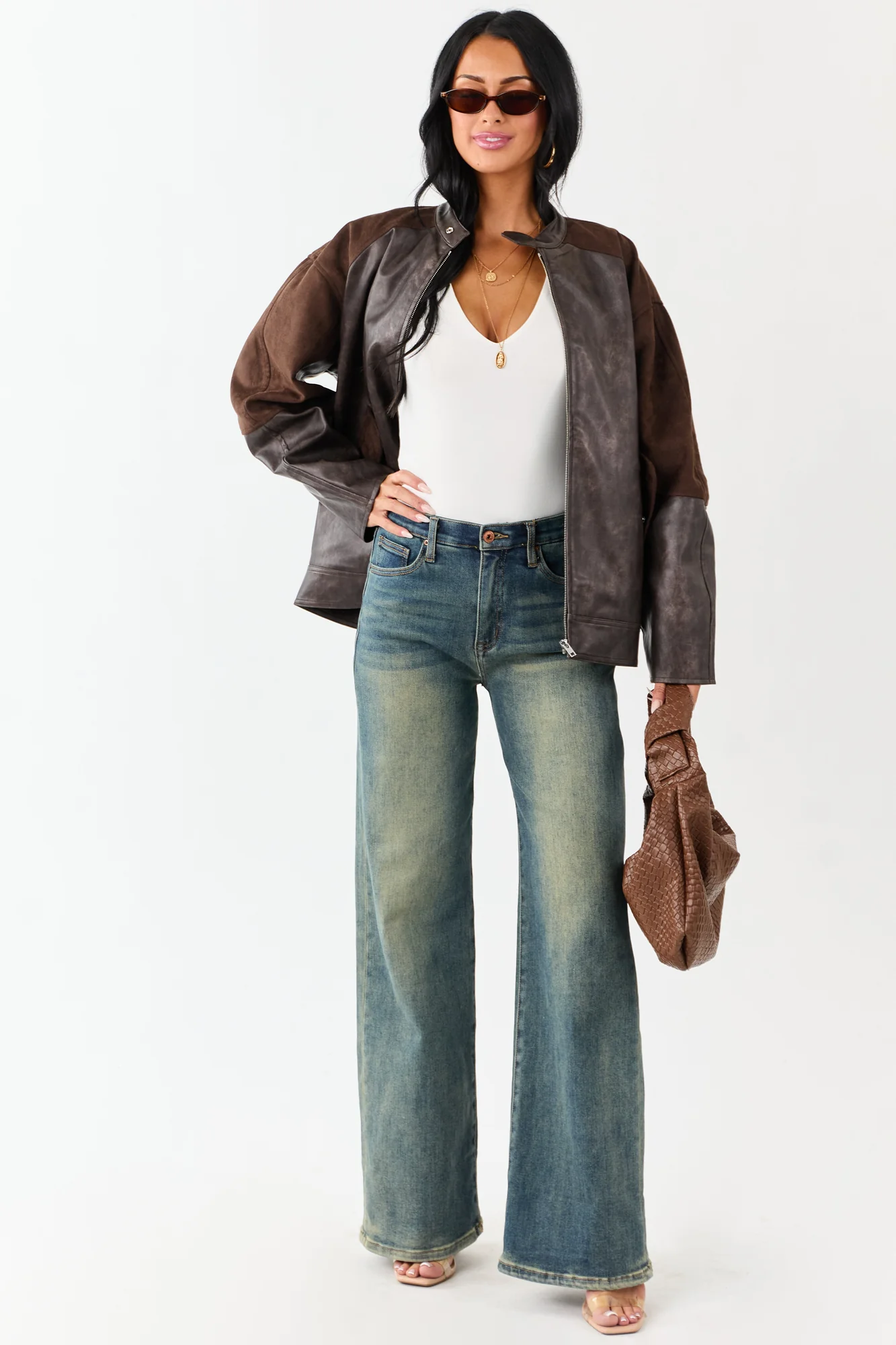 Dark Vintage High Rise Tummy Control Straight Jeans