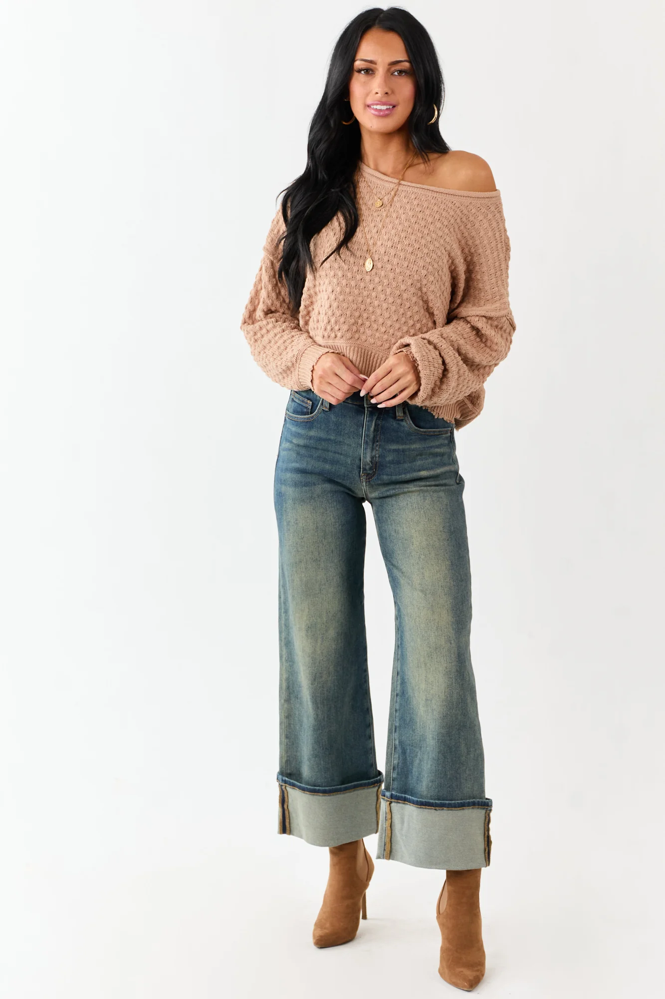 Dark Vintage High Rise Tummy Control Straight Jeans