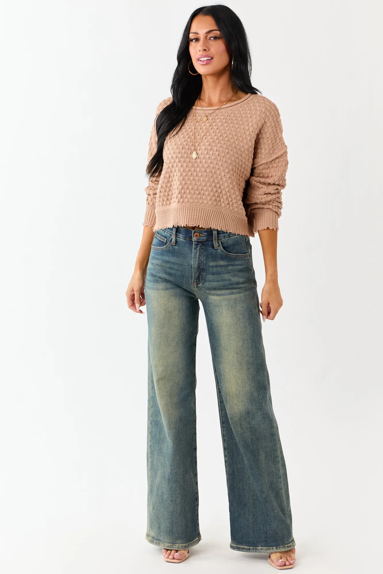 Dark Vintage High Rise Tummy Control Straight Jeans