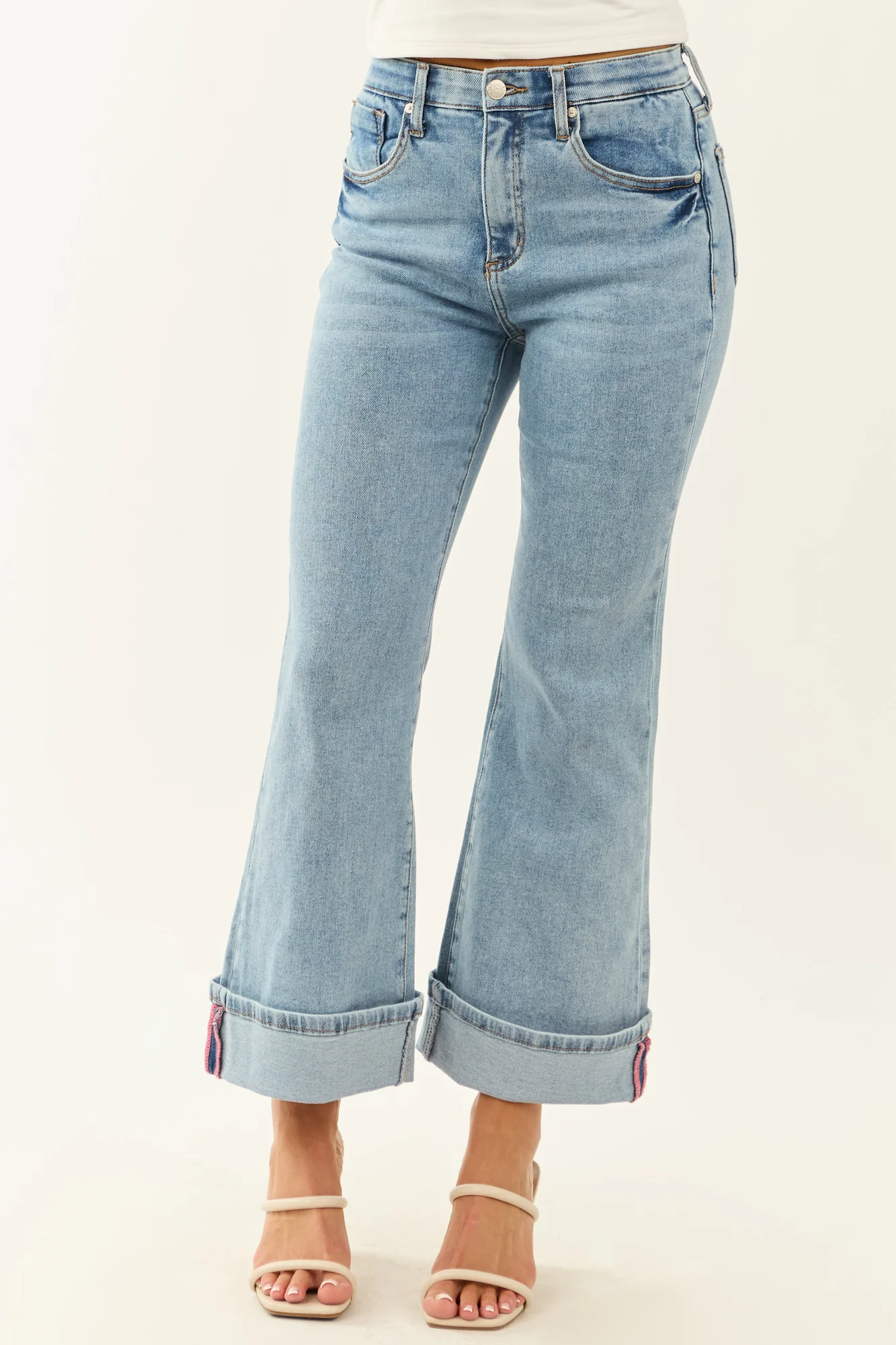 Light Wash Tummy Control Flare Jeans